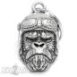 Preview: 3D Gorilla mit Motorradhelm Glücksbringer Glocke Bravo Bell Affe Biker Geschenk