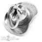 Preview: 3D Totenkopf Biker-Bell mit Cowboy-Hut Schädel Motorrad Glücksbringer Geschenk