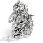 Preview: Detaillierter Drachenkopf 3D Biker-Bell Glücksbringer Drache Motorradfahrer Geschenk Preview: Detaillierter Drachenkopf 3D Biker-Bell Glücksbringer Drache Motorradfahrer Geschenk