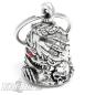 Preview: Skelett-Drachen mit roten Augen Detaillierte Motorrad-Glocke Diamond Bravo Bell Preview: Skelett-Drachen mit roten Augen Detaillierte Motorrad-Glocke Diamond Bravo Bell