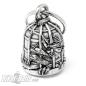Preview: Biker-Bell with Gremlin locked in cage motorcyclist lucky bell