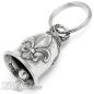 Preview: Decorated Biker Bell with Fleur de Lis Heraldic Lily Motorcyclist Gift Lucky Charm Preview: Decorated Biker Bell with Fleur de Lis Heraldic Lily Motorcyclist Gift Lucky Charm
