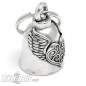 Preview: Verziertes Herz mit Flügel Motorrad Glücksbringer Glocke Geschenk für Biker Ladies Preview: Verziertes Herz mit Flügel Motorrad Glücksbringer Glocke Geschenk für Biker Ladies