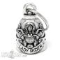 Preview: Lady rider on motorcycle Biker-Bell Detailed female biker Lucky Bells