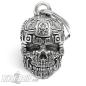 Preview: 3D Maya Inka Azteken Totenkopf Biker-Bell Motorradfahrer Glücksbringer Geschenk Preview: 3D Maya Inka Azteken Totenkopf Biker-Bell Motorradfahrer Glücksbringer Geschenk