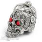 Preview: 3D Motorhead Biker-Bell Totenkopf aus Motorradteilen mit Roten Terminator Augen Preview: 3D Motorhead Biker-Bell Totenkopf aus Motorradteilen mit Roten Terminator Augen