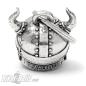Preview: 3D Wikinger Totenkopf Biker-Bell mit Bart und gehörntem Helm Glücksbringer Glocke Preview: 3D Wikinger Totenkopf Biker-Bell mit Bart und gehörntem Helm Glücksbringer Glocke