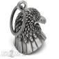 Preview: 3D American Eagle Biker-Bell Eagle with Stars & Stripes Motorcycle Rider Lucky Charm