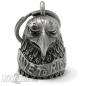 Mobile Preview: 3D Eagle Head Biker-Bell with Live To Ride Banner Highly Detailed Motorcycle Bell