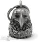 Preview: 3D Eagle Head Biker-Bell with Live To Ride Banner Highly Detailed Motorcycle Bell