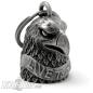 Preview: 3D Eagle Head Biker-Bell with Live To Ride Banner Highly Detailed Motorcycle Bell