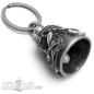 Preview: Motorrad mit Skelett vor USA-Flagge American Chopper Biker-Bell Glücksbringer