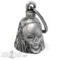 Preview: Large Skull with Pointed Teeth Biker Bell Lucky Charm Gift for Moped