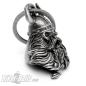 Preview: 3D Skull with Viking Helmet Braided Beard Lucky Charm Biker Bell Gift