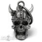 Preview: 3D Viking Skull Motorcycle Bell Nordmann Helmet with Horns Lucky Charm Dream Bell