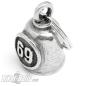 Preview: 69 Gremlin Bell Motorrad-Glocke mit Zahl Neunundsechzig Glücksbringer Biker-Bell