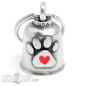 Preview: Gremlin Bell mit Hunde-Pfote und Herz Motorradfahrer Hund Glücksbringer Geschenk Preview: Gremlin Bell mit Hunde-Pfote und Herz Motorradfahrer Hund Glücksbringer Geschenk