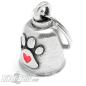 Preview: Gremlin Bell mit Hunde-​Pfote und Herz Motorradfahrer Hund Glücksbringer Geschenk
