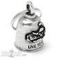 Preview: Live To Ride Gremlin Bell with Motorcycle Chopper Old School Lucky Charm