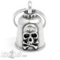 Preview: Totenkopf Gremlin Bell mit gekreuzten Knochen Motorrad-Glocke Glücksbringer Geschenk Preview: Totenkopf Gremlin Bell mit gekreuzten Knochen Motorrad-Glocke Glücksbringer Geschenk