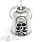 Preview: Totenkopf Gremlin Bell mit gekreuzten Knochen Motorrad-Glocke Glücksbringer Geschenk