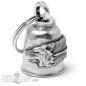 Preview: Wolf Spirit Gremlin Bell Glücksbringer Glocke mit Indianer Motiv Biker Geschenk