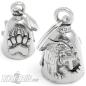 Preview: Guardian Bell mit Bär und Bärentatze Original Motorrad Glücksbringer Geschenk