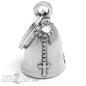Preview: Guardian Bell betende Hände und Rosenkranz Motorrad Glocke Glücksbringer Geschenk