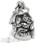 Preview: Guardian Bell with Gremlin on Motorcycle Lucky Charm Bell Biker Gift Idea