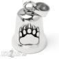 Preview: Road Bell with Bear Paw made of High Quality Stainless Steel Biker Lucky Bell Bear Totem