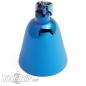 Preview: Plain Blue Biker-Bell without Motif Blank Stainless Steel Bell for Motorcycles