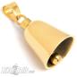 Preview: Plain Biker-Bell Golden without Motif Blank Stainless Steel Bell for Motorcycles