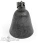 Preview: Plain Gunmetal Grey Road Bell without Motif Blank Stainless Steel Bell for Bikes