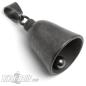 Preview: Plain Gunmetal Grey Road Bell without Motif Blank Stainless Steel Bell for Bikes