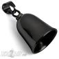 Preview: Schwarze Biker-​Bell ohne Motiv schlichte Blanko Motorrad Glocke aus Edelstahl
