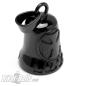 Preview: Black Biker Bell with Iron Cross and Flames Stainless Steel Lucky Charm for Bikes