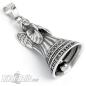 Preview: Betender Engel Biker-Bell aus Edelstahl Ride Safely, Love You, Angel Watch Over You