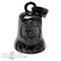 Preview: St. Michael on Black Stainless Steel Biker-Bell Archangel Patron Saint Lucky Charm