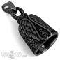 Preview: Black Angel Wings Biker-Bell Winged Motorcycle Good Luck Bell Gift for Riders