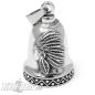 Preview: Indianer-Häuptling Biker-Bell aus Edelstahl Glücksbringer Glocke für Motorradfahrer Preview: Indianer-Häuptling Biker-Bell aus Edelstahl Glücksbringer Glocke für Motorradfahrer