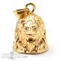 Preview: Golden High Quality Lion Biker-Bell Stainless Steel Motorcycle Lucky Charm Gift