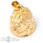 Preview: Golden High Quality Lion Biker-Bell Stainless Steel Motorcycle Lucky Charm Gift