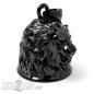 Preview: High Quality Lion Biker-Bell Black Stainless Steel Road Bell Motorcycle Lucky Charm