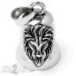 Preview: Lion Biker Bell made of Stainless Steel Motorcyclist Lucky Charm with Lion Gift idea