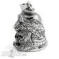 Preview: Roman Centurion Skull with Wolf Biker Bell made of Stainless Steel Motorcycle Lucky Charm