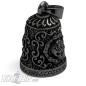 Preview: Ornate Black Biker-Bell with Skull made of Stainless Steel Motorcycle Bell Gift