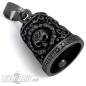 Preview: Ornate Black Biker-Bell with Skull made of Stainless Steel Motorcycle Bell Gift