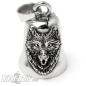 Mobile Preview: Wolf Biker Bell made of Stainless Steel Motorcycle Lucky Charm Bell Biker Gift Wolf Heads