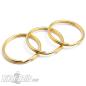 Preview: 3 Golden Stainless Steel Split Rings 25mm for Mounting Biker-Bells on Motorcycles - Kopie Preview: 3 Golden Stainless Steel Split Rings 25mm for Mounting Biker-Bells on Motorcycles - Kopie