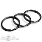 Preview: 3 black Stainless Steel Split Rings 25mm Suitable for Mounting Biker-Bells on Motorcycles